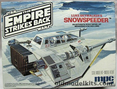 MPC Star Wars Luke Skywalkers Snowspeeder The Empire Strikes Back, 1-1917 plastic model kit